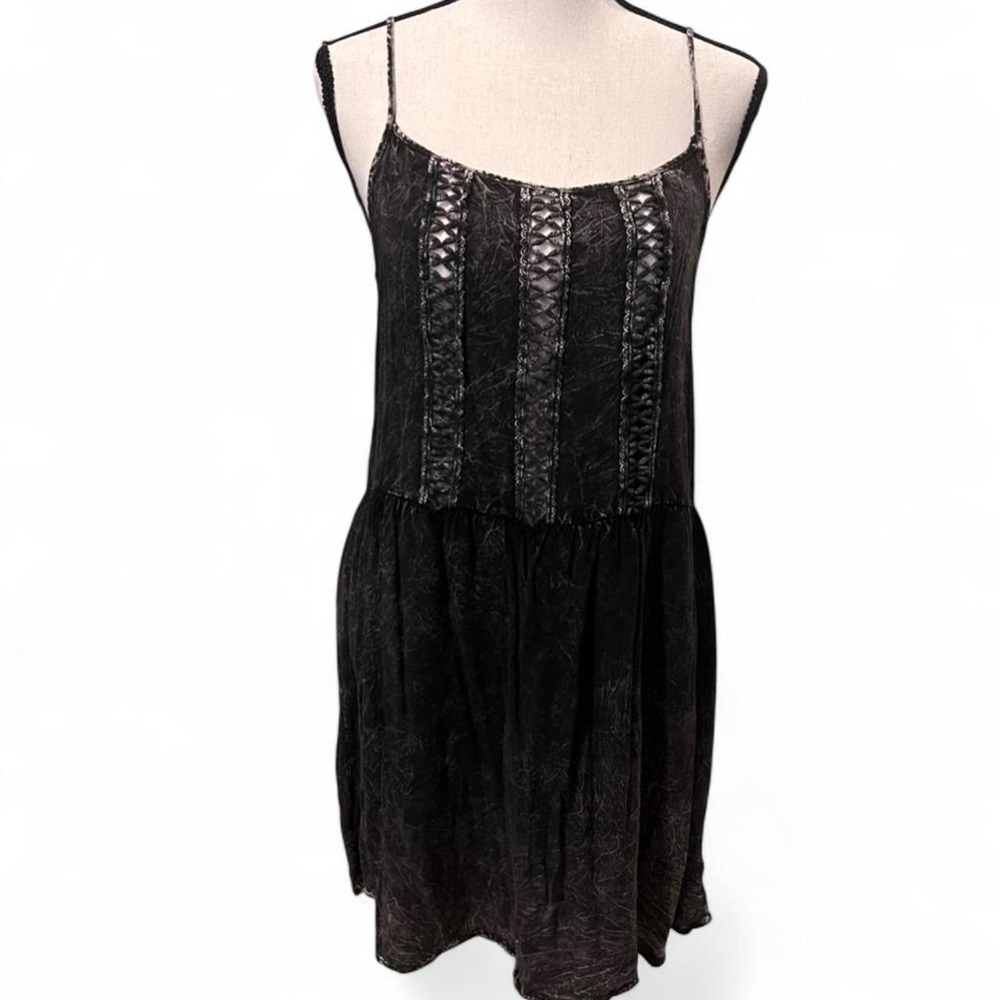 Anthropologie Finn & Clover Black Babydoll Sundress Women's XS Dark Fairy Punk